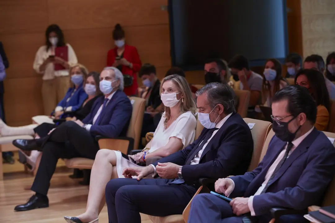 El consejero de Presidencia, Justicia e Interior, Enrique L&oacute;pez, y otros consejeros en la toma de posesi&oacute;n del Consejo de Gobierno de la Comunidad de Madrid de la XII Legislatura, a 21 de junio de 2021, en la Real Casa de Correos, Madrid, (Espa&ntilde;a).