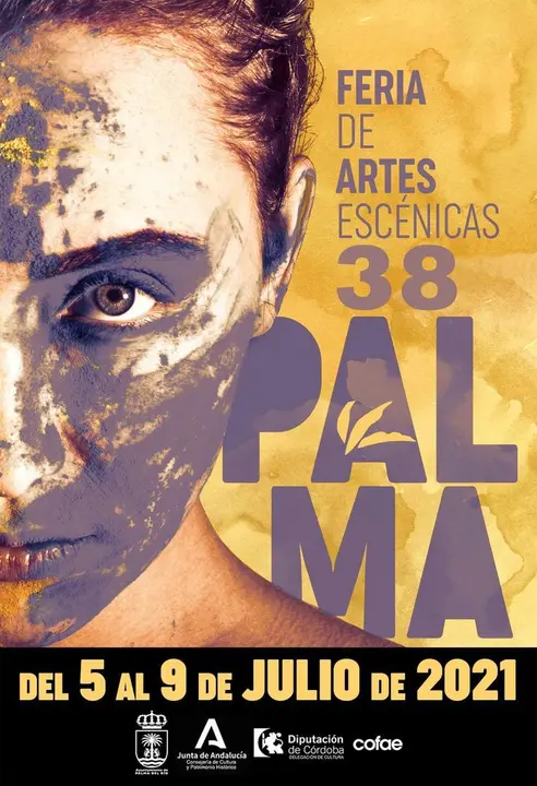 Archivo - Cartel de la 38&ordf; edici&oacute;n de Palma Feria de las Artes Esc&eacute;nicas de Andaluc&iacute;a, que se aplaza a octubre.