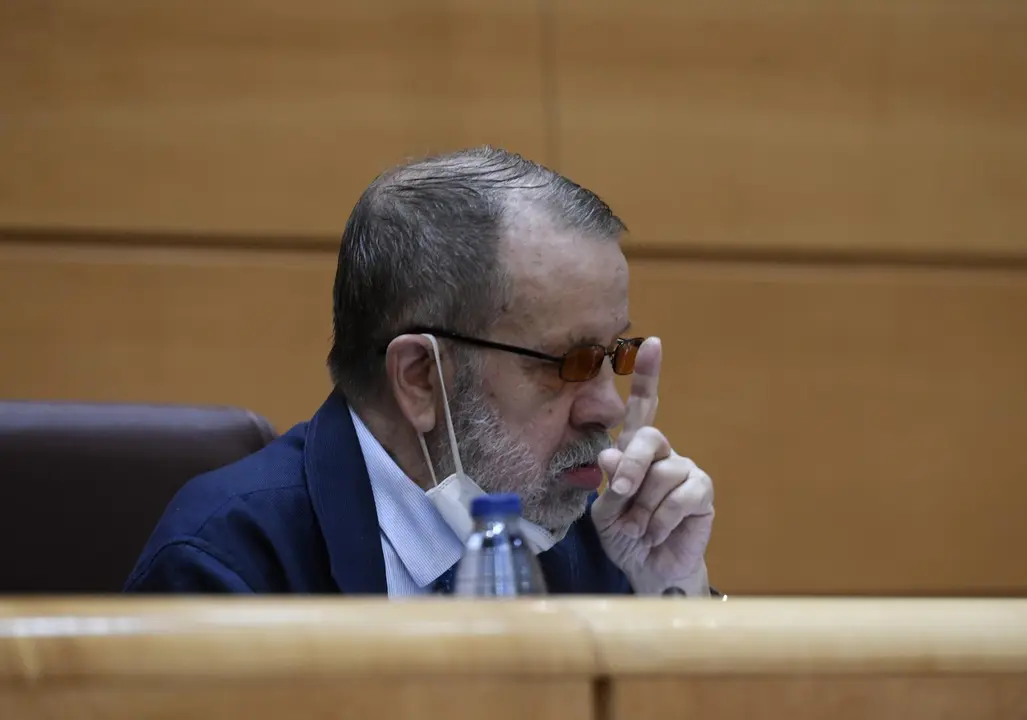 El Defensor del Pueblo en funciones y Adjunto Primero, Francisco Miguel Fern&aacute;ndez Marug&aacute;n,en el Senado