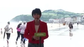 La portavoz de EH Bildu Maddalen Iriarte en Zarautz