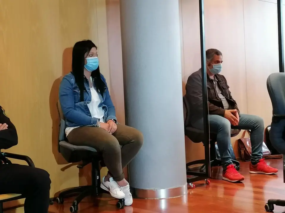 Los dos acusados por el asesinato de un hombre en Langreo, en 2017.
