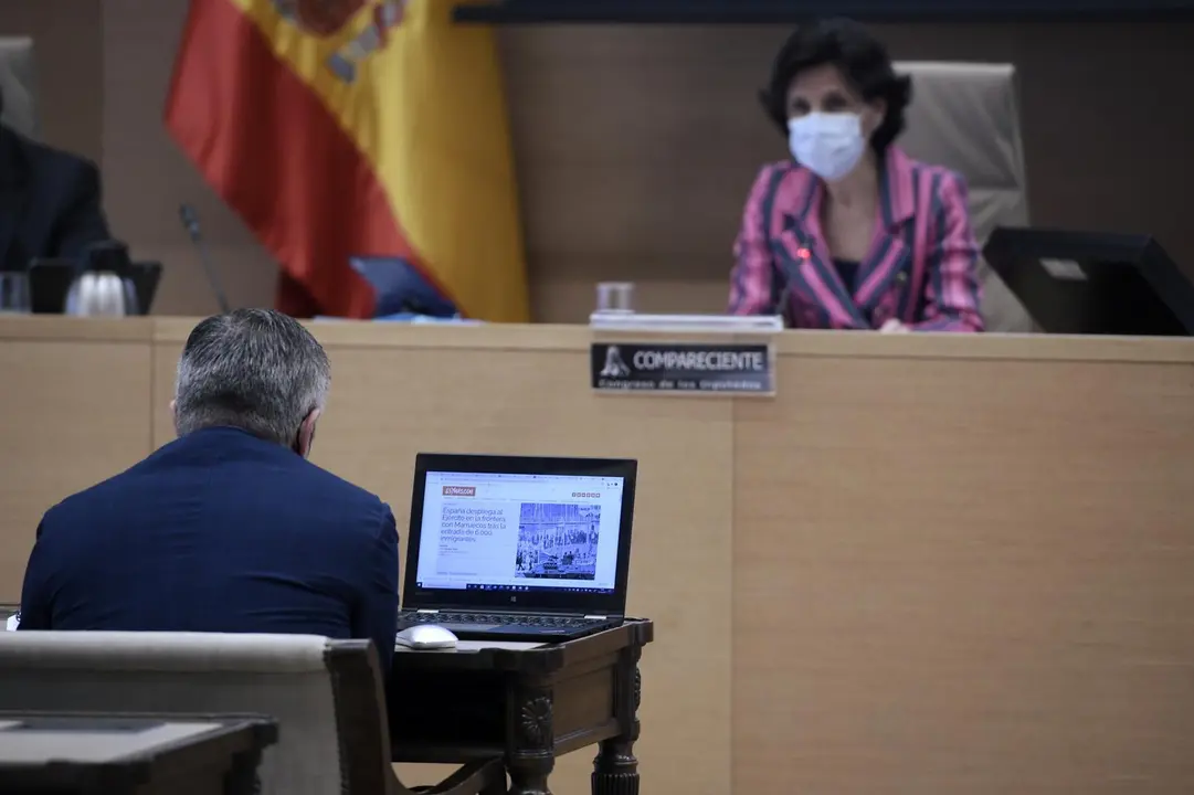 Archivo - La presidenta del Tribunal de Cuentas, Mar&iacute;a Jos&eacute; de la Fuente y de la Calle, interviene en la Comisi&oacute;n Mixta para las Relaciones con el Tribunal de Cuentas, a 18 de mayo de 2021, en la Sala Prim del Congreso 