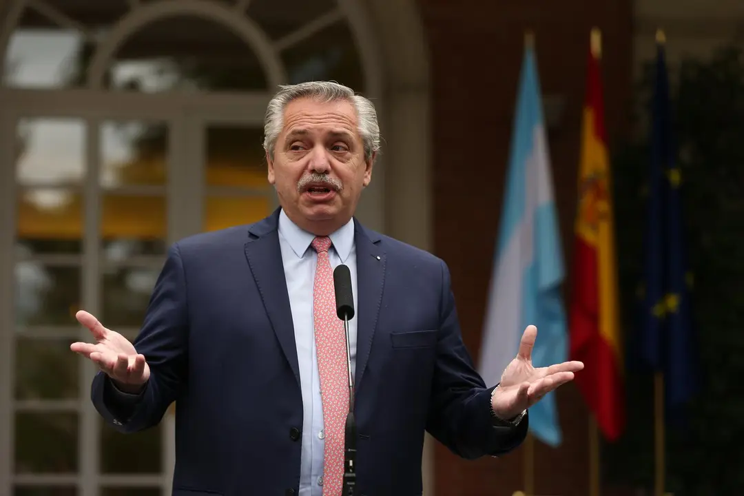 Archivo - El presidente de la Rep&uacute;blica Argentina, Alberto Fern&aacute;ndez 