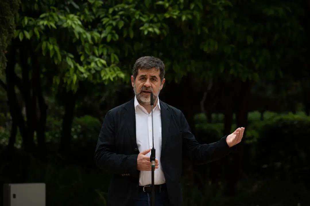 Archivo - El secretario general de Junts, Jordi S&agrave;nchez durante una rueda de prensa en los jardines del Palau Robert, a 17 de mayo de 2021, en Barcelona, Catalunya (Espa&ntilde;a). 