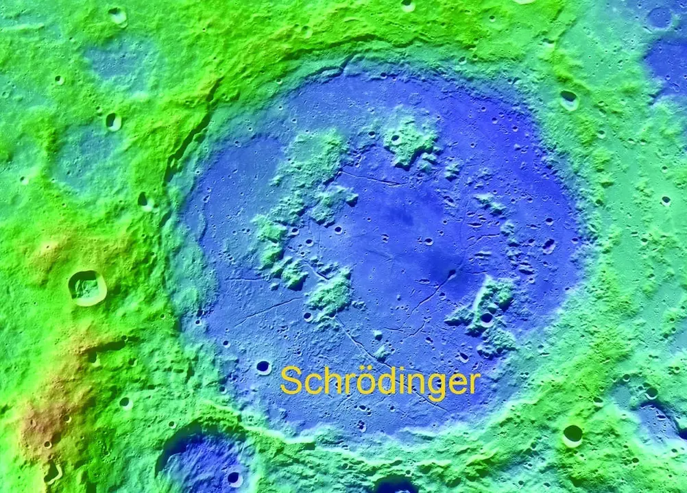 Cuenca Schrodinger, donde llegar&iacute;an las primeras sondas de la NASA en la cara oculta de la Luna
