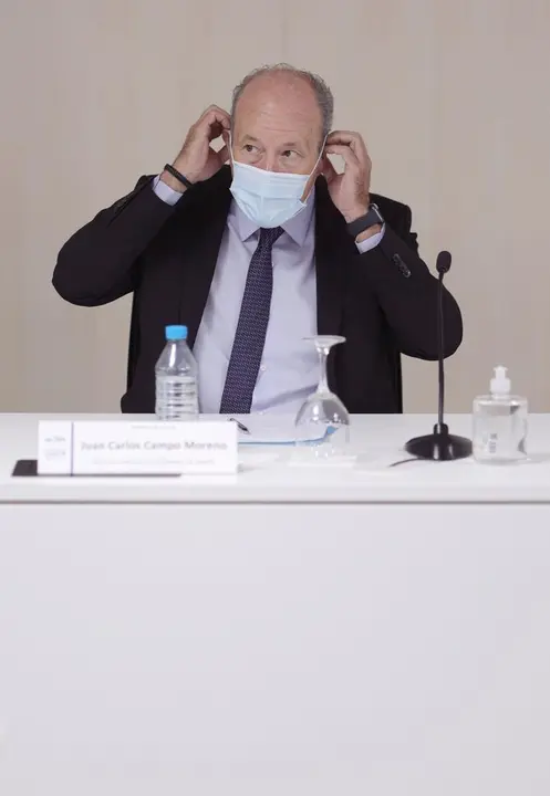 El ministro de Justicia, Juan Carlos Campo, participa en la inauguraci&oacute;n del seminario en la Universidad Carlos III de Madrid, a 17 de junio de 2021, en Madrid, (Espa&ntilde;a).