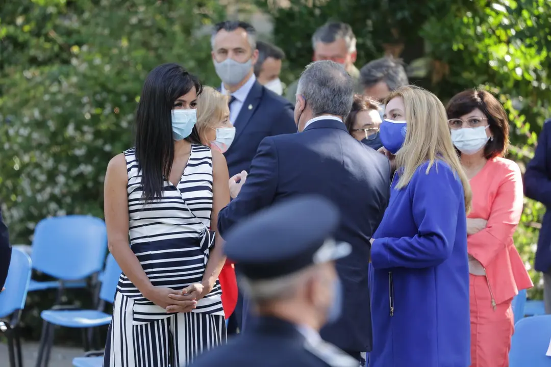 La vicealcaldesa de Madrid, Bego&ntilde;a Villac&iacute;s, asiste al evento celebrado con motivo del d&iacute;a de 'San Juan Bautista. Patr&oacute;n de la Polic&iacute;a Municipal de Madrid, a 24 de junio de 2021, en Madrid (Espa&ntilde;a).