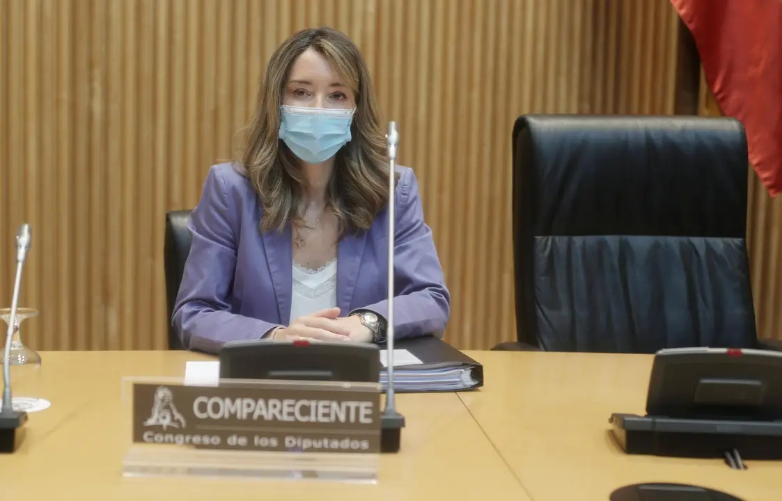 La secretaria de Estado de Comercio, Xiana M&eacute;ndez, en la Comisi&oacute;n de Defensa del Congreso