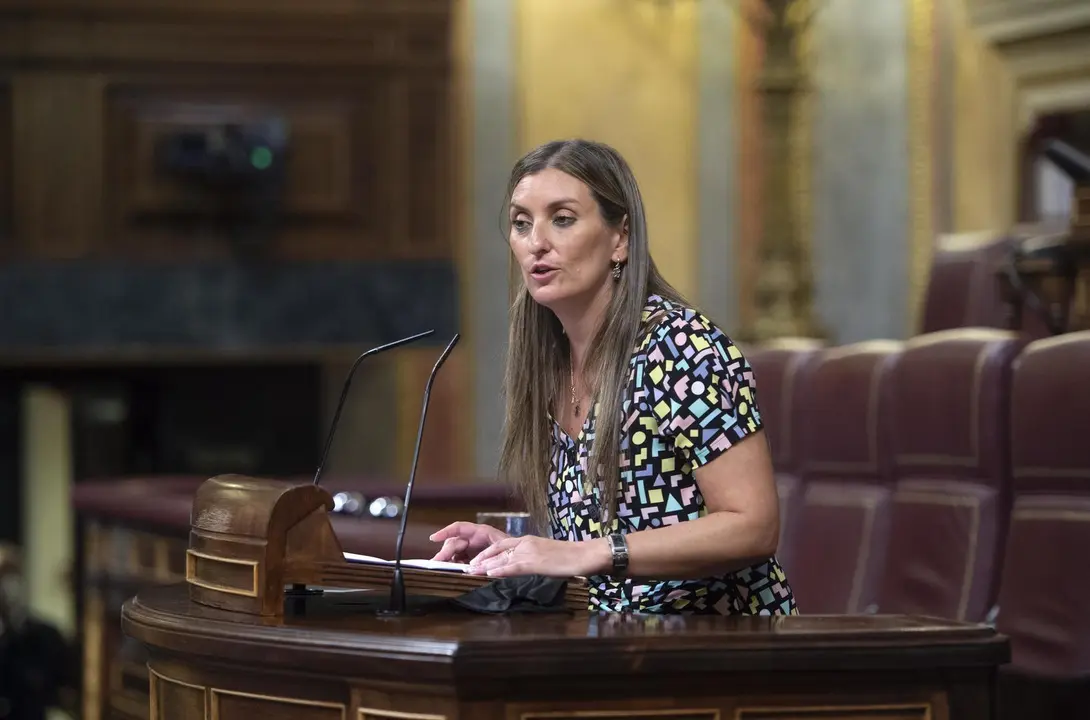 La diputada de Ciudadanos Sara Gim&eacute;nez, en la tribuna del Congreso.