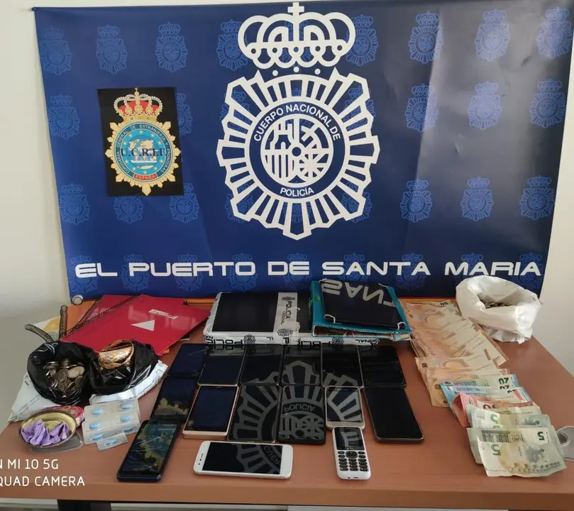 Material incautado por la Polic&iacute;a Nacional.
