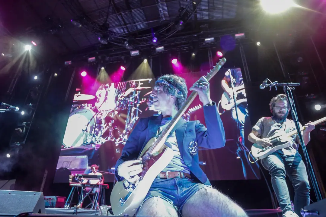 Archivo - El grupo catal&aacute;n Sidonie compuesto por Marc Ros, Jes&uacute;s Senra y Axel Pi durante un concierto en Madrid (Espa&ntilde;a), a 15 de julio de 2020.