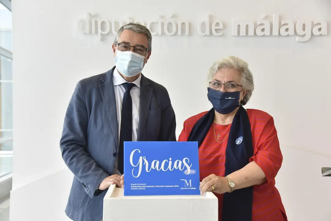 Entrega del Premio de Solidaridad Internacional y Derechos Humanos de la Diputaci&oacute;n de M&aacute;laga a Manos Unidas