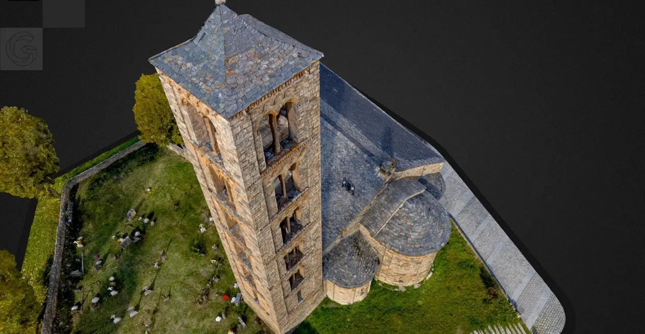 Modelo 3D de la iglesia Sant Climent de Ta&uuml;ll (Lleida)