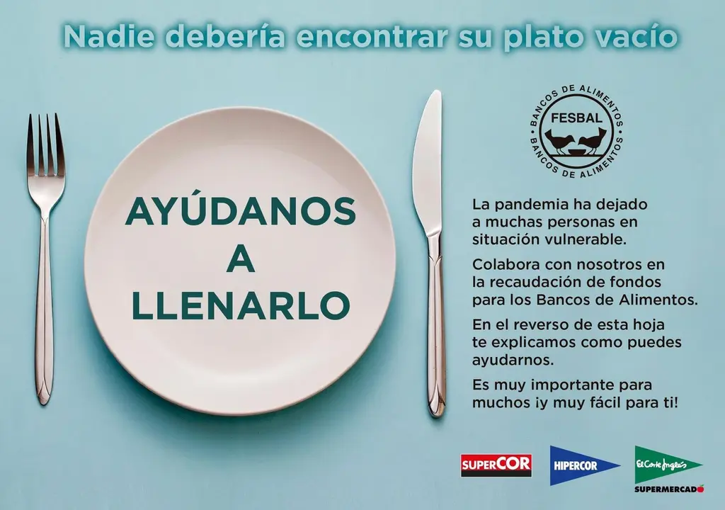 El Corte Ingl&eacute;s entrega 729.000 euros a los Bancos de Alimentos gracias a la Operaci&oacute;n Kilo