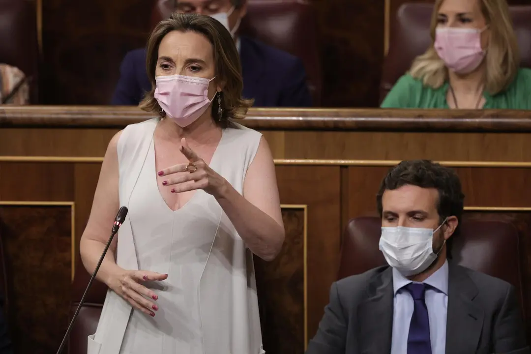 La portavoz del PP en el Congreso de los Diputados, Cuca Gamarra, 