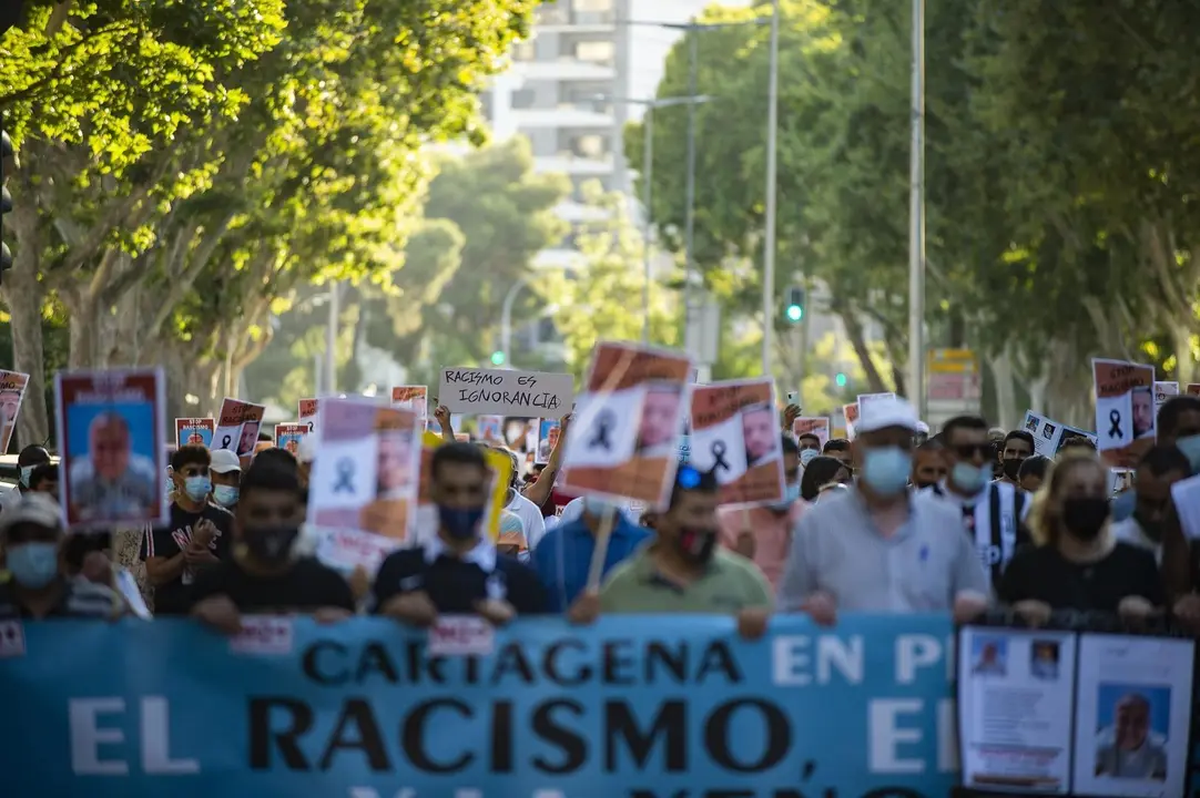 MANIFESTACION CONTRA EL RACISMO. CARTAGENA