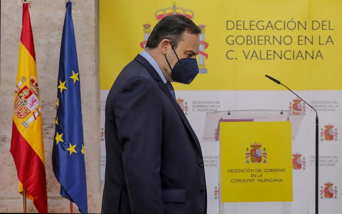 ROBER SOLSONA...20210628...VALENCIA....EL MINISTRO DE TRANSPORTES, JOS&Eacute; LUIS &Aacute;BALOS, PRESENTA EL PROYECTO DE MEJORA FUNCIONAL Y DE LA SEGURIDAD VIAL DE LA A-7, EN EL TRAMO:ENLACE CV-32-ENLACE CV-35, JUNTO A LA DELEGADA DEL BOBIERNO, GLORIA CALERO.