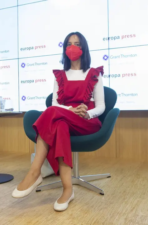 La delegada del Gobierno en la Comunidad de Madrid, Mercedes Gonz&aacute;lez, protagoniza un  Desayuno Informativo de Europa Press en el Auditorio Meeting Place, a 28 de junio de 2021, en Madrid (Espa&ntilde;a).