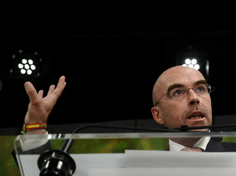El vicepresidente Primero de Acci&oacute;n Pol&iacute;tica y eurodiputado de VOX, Jorge Buxad&eacute;, interviene en una rueda de prensa del Comit&eacute; de Acci&oacute;n Pol&iacute;tica de Vox