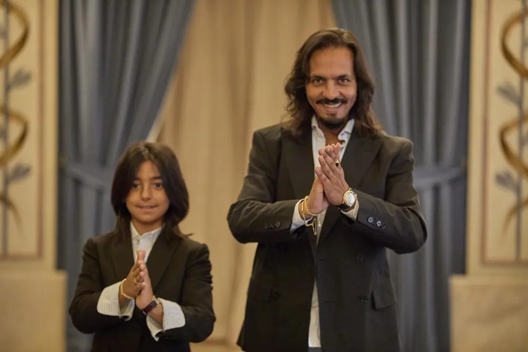 El bailaor sevillano Juan Manuel Fern&aacute;ndez Montoya, conocido como Farruquito, baila junto a su hijo