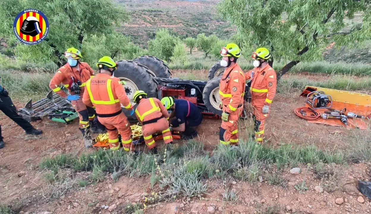 Tractor accidentado