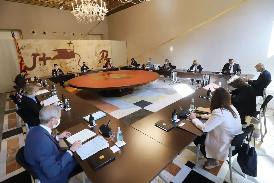 Consell Executiu del 29 de junio, con el presidente del Govern, Pere Aragon&egrave;s.