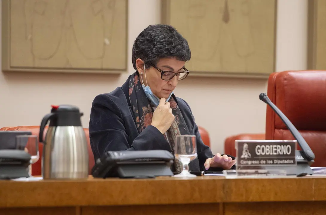Archivo - La ministra de Asuntos Exteriores, Uni&oacute;n Europea y Cooperaci&oacute;n, Arancha Gonz&aacute;lez Laya, en una comparecencia en el Congreso