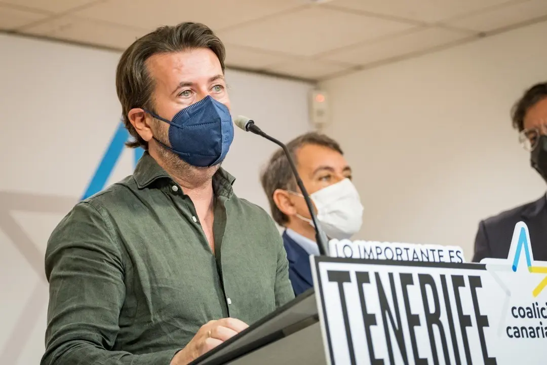 El portavoz del Grupo de CC-PNC en el Cabildo de Tenerife, Carlos Alonso