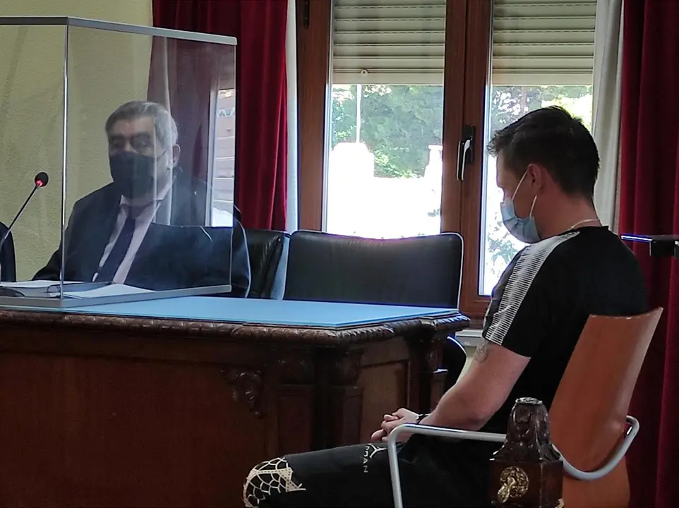 El acusado durante la segunda jornada del juicio