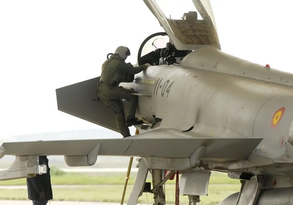 Archivo - Eurofighter del Ala 11 del Ej&eacute;rcito del Aire