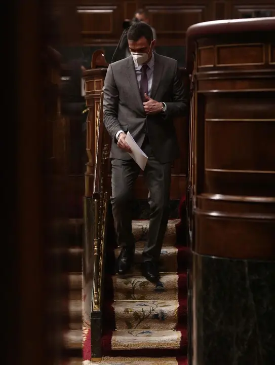 Archivo - El presidente del Gobierno, Pedro S&aacute;nchez, en el Congreso