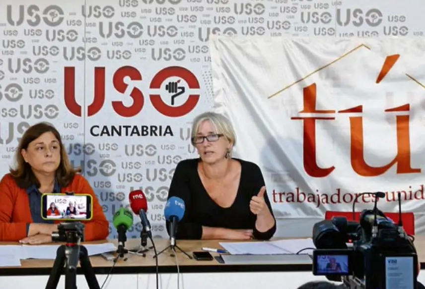 Rueda de prensa de Mercedes Mart&iacute;nez e Isabel Rodr&iacute;guez. / alerta