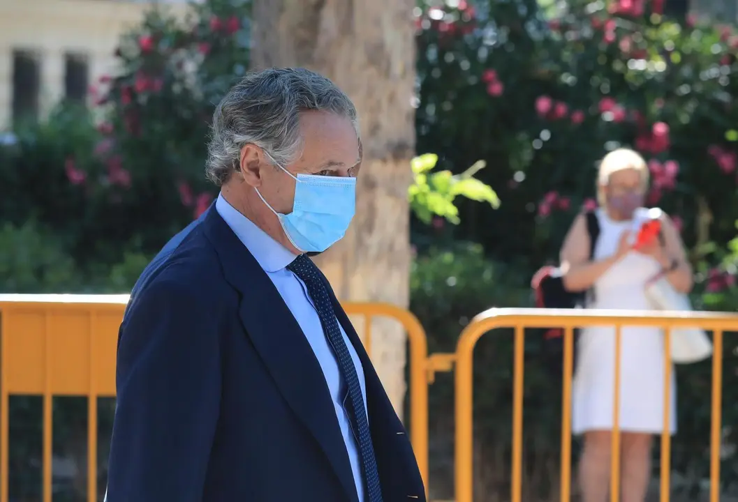 El empresario y marido de la ex secretaria general del PP Mar&iacute;a Dolores de Cospedal, Ignacio L&oacute;pez del Hierro, a su llegada a la Audiencia Nacional 