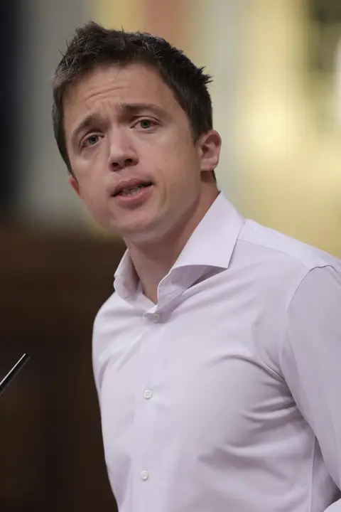 El l&iacute;der de M&aacute;s Pa&iacute;s, &Iacute;&ntilde;igo Errej&oacute;n, interviene en una sesi&oacute;n de control al Gobierno en el Congreso de los Diputados,