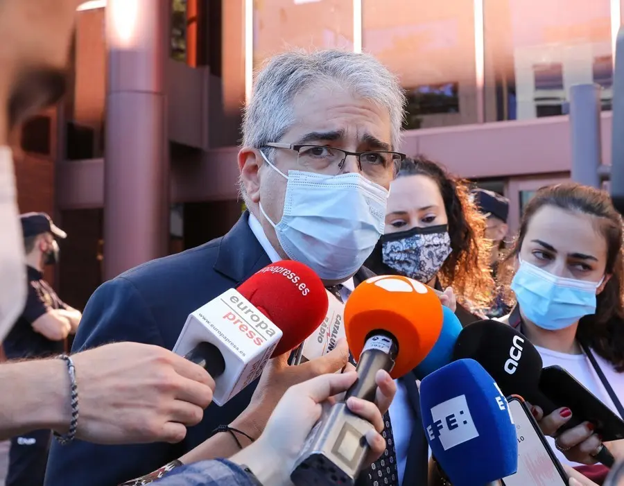 El coordinador de defensa de los exconsejeros del PDeCAT y exconsejero de Presidencia, Francesc Homs.