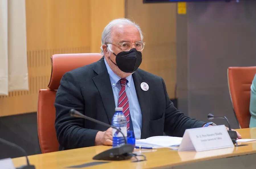 El director general de Tr&aacute;fico, Pere Navarro, durante la presentaci&oacute;n del dispositivo de tr&aacute;fico para este verano y la nueva campa&ntilde;a de concienciaci&oacute;n en medios de comunicaci&oacute;n de la DGT: &ldquo;No estropees este verano que tanto nos merecemos&rdquo;, a 28 de junio d