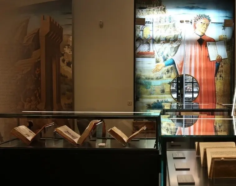 Imagen de la muestra de la Biblioteca Nacional sobre Dante Alighieri