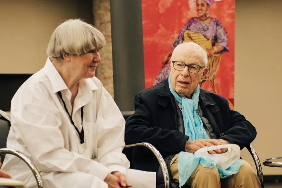 Marie-H&eacute;l&egrave;ne Estienne y Peter Brook