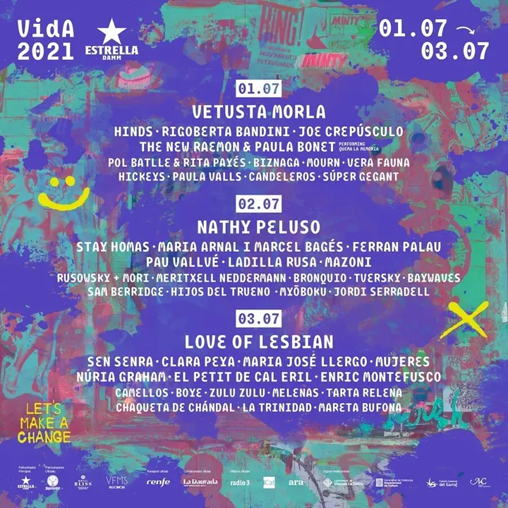 Archivo - Cartel del Vida Festival 2021