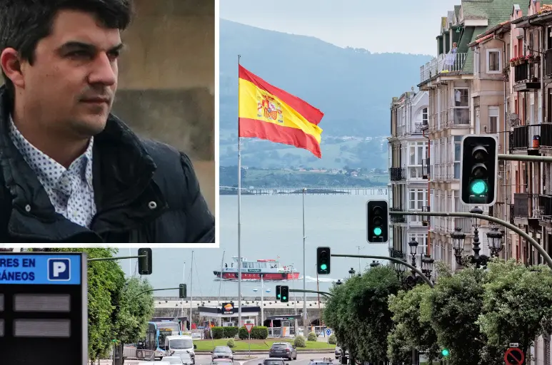 El concejal del PSOE, Daniel Fern&aacute;ndez empe&ntilde;ado en destruir los s&iacute;mbolos que nos unen a todos. / ALERTA