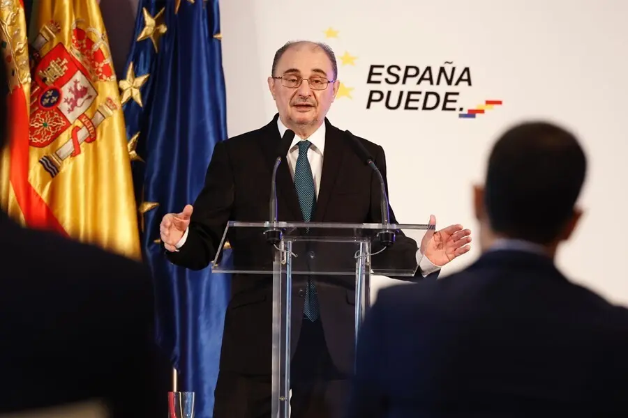 El presidente de Arag&oacute;n, Javier Lamb&aacute;n.