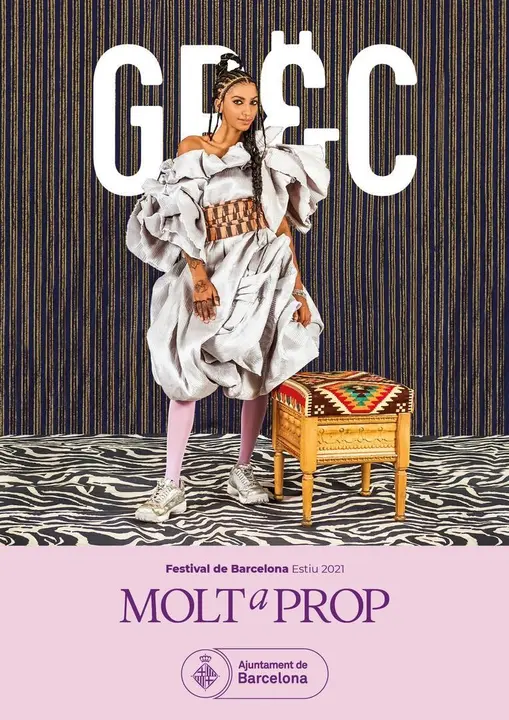 Cartel del Festival Grec 2021 de Barcelona.