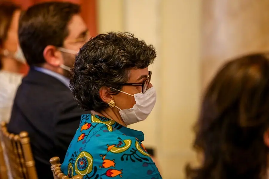 La ministra de Asuntos Exteriores, Uni&oacute;n Europea y Cooperaci&oacute;n, Arancha Gonz&aacute;lez Laya, asiste a la presentaci&oacute;n de la Gu&iacute;a Diplom&aacute;tica Gastron&oacute;mica en el Casino de Madrid, a 30 de junio de 2021, en Madrid (Espa&ntilde;a)