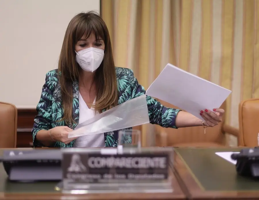 La directora de la Asociaci&oacute;n para la Prevenci&oacute;n, Reinserci&oacute;n y Atenci&oacute;n a la Mujer Prostituida (APRAMP), Roc&iacute;o Mora Nieto, en el Congreso de los Diputados