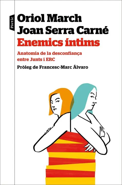 Portada del libro 'Enemics &iacute;ntims' escrito por los periodistas Oriol Marc y Joan Serra