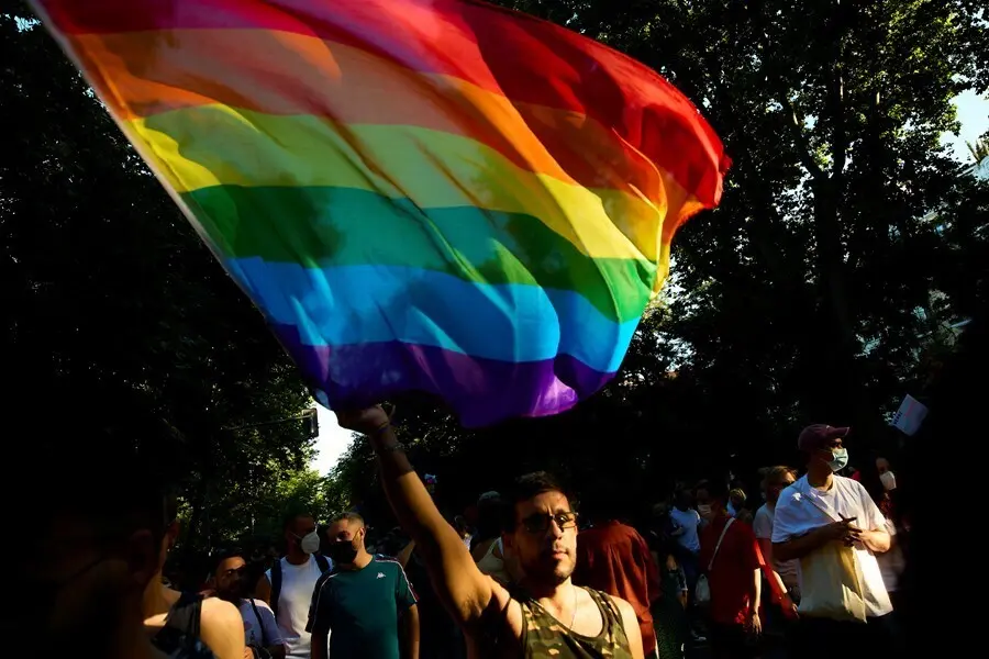 Varias personas durante una manifestaci&oacute;n centrada en el colectivo trans