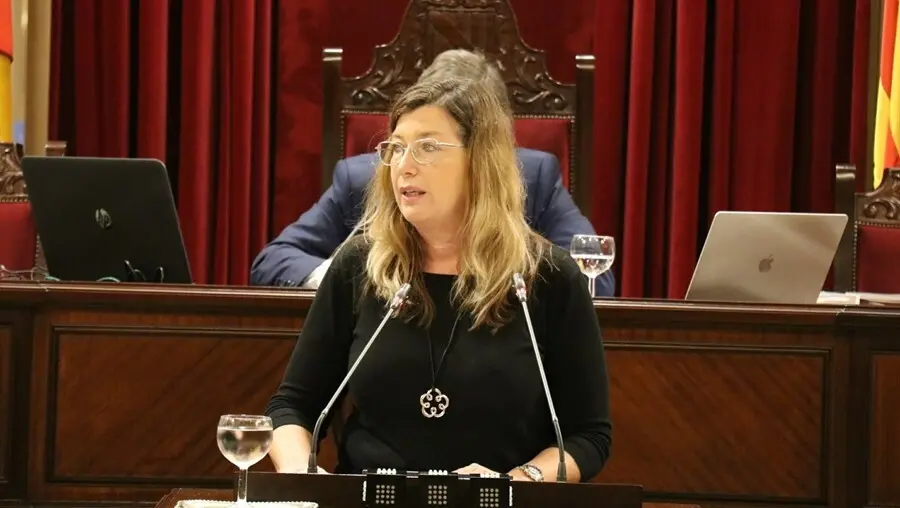 Archivo - La consellera de Salud, Patricia G&oacute;mez, en el pleno del Parlament. Archivo.
