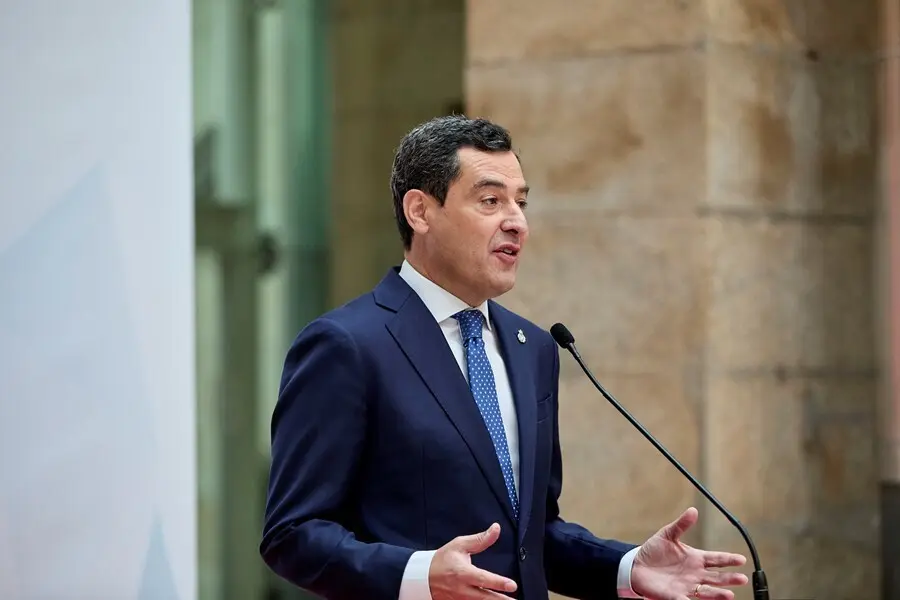 El presidente de la Junta de Andaluc&iacute;a, Juanma Moreno