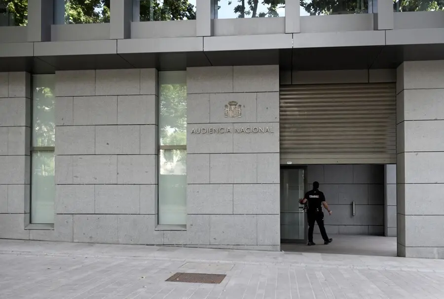 Entrada de la Audiencia Nacional.