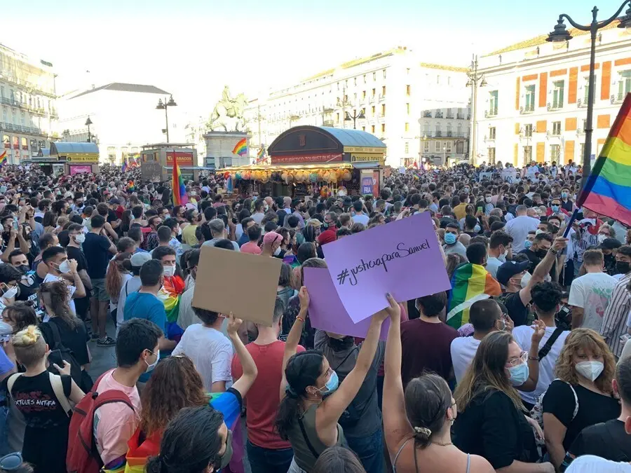 Concetraci&oacute;n en repulsa por la muerte del joven Samuel de 24 a&ntilde;os en A Coru&ntilde;a por una paliza